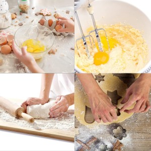 Flower Cookie Cutters Set,Stainless Steel Sandwiches Cutters Biscuit Molds for Kids,5pcs Sturdy Cutters for Cookies,Sandwiches,Small to Large Size of 2.05