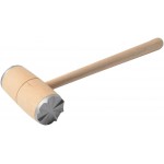 Wood Meat Hammer Double Sided Mallet Tenderizer for Steak Beef with Wooden Handle Practical Kitchen Tool Made from Wood with Aluminium Heads Ergonomically Designed Easy to Use