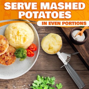 4 oz Ice Cream Scoop with Trigger – 8.74 x 2.75 Size, Ergonomic Handle, #8 Trigger Release Scoop for Ice Cream, Baking, Cookies and Desserts, Easy to Clean, Dishwasher-Safe