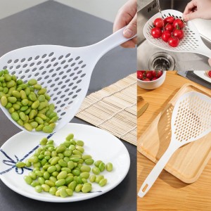 2 Pack Skimmer Slotted Spoon Heat Resistant 13 Inch Spider Strainer Spaghetti Server Spider Scoop Ladle Cooking Colander for Skimming Draining Veggie Vegetable Noodles Fruits