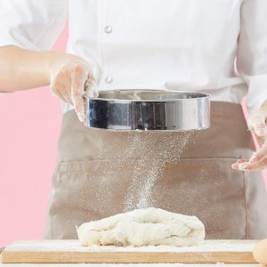 Flour Sifter Stainless Steel 8 Inch 60 Mesh Fine Mesh Strainers Flour Sieve for Baking Cake Bread