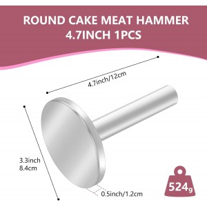 Meat Tenderizer Hammer, Meat Pounder Tenderizer Meat Pounder Flattener Kitchen Mallet Stainless Steel Meat Loosening Hammer Multifunctional Thickened and Weighted Chicken Tenderizer