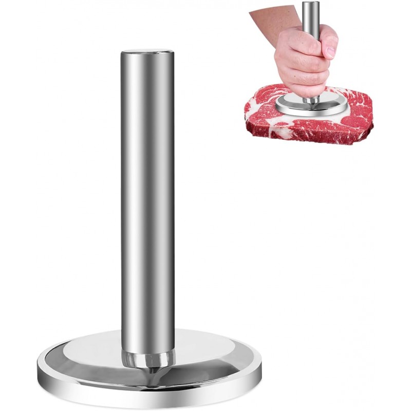 Meat Tenderizer Hammer, Meat Pounder Tenderizer Meat Pounder Flattener Kitchen Mallet Stainless Steel Meat Loosening Hammer Multifunctional Thickened and Weighted Chicken Tenderizer
