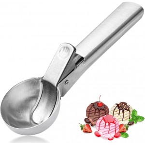 Premium Ice Cream Scoop, Stainless Steel...