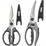 Cangshan 2-Piece Heavy-Duty Shears Set with Guards, Gray, 10300543