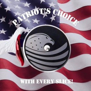 Patriot's Choice American Eagle Stainless Steel Pizza Cutter Wheel – Ultra Sharp with Built-In Finger Guard - Patriotic Kitchen Tools & Pizza Accessories Gift for Men - Dishwasher Safe 10