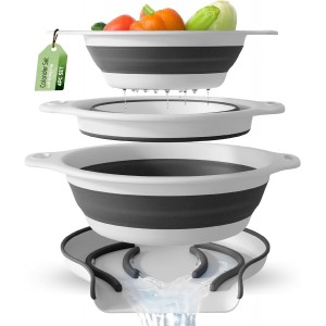 Collapsible Colanders (3 Pack Set) Food ...