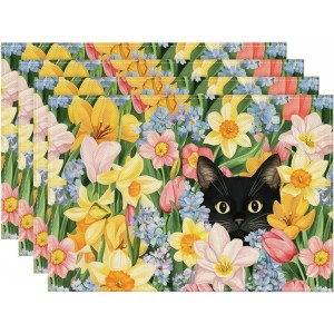 Artoid Mode Tulip Flowers Cat Spring Pla...