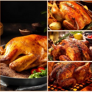 Turkey Lifter Forks Stainless Steel Roaster Poultry Forks Four Needle Meat Fork Roast Lifters Carving Fork for Thanksgiving, Set of 2