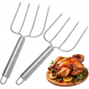 Turkey Lifter Forks Stainless Steel Roas...