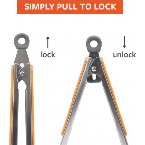 Full Circle 2-in-1 Cooking Tongs, 12-Inch – Dual-Sided Silicone & Stainless Steel, Heat-Resistant to 450°F, Eco-Friendly Handle, Dishwasher Safe