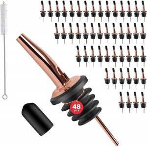 48 Pack Stainless Steel Bottle Pourers f...