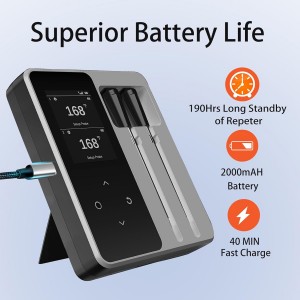 Wireless Bluetooth Meat Thermometer - 2 Probes & App Control, Birthday Gifts for Men Him Dad, Smart Digital Thermometer for Cooking, Oven, Smoker, BBQ, Grill