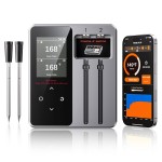 Wireless Bluetooth Meat Thermometer - 2 Probes & App Control, Birthday Gifts for Men Him Dad, Smart Digital Thermometer for Cooking, Oven, Smoker, BBQ, Grill