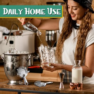 27 Pack Cocktail Strainer 4 Prong Stainless Steel Bar Bartender Strainer 6 Inches Silver Bar Drink Tool for Bartenders and Mixologists