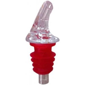 1 Dozen Medium Red Free-Pour Spouts – Fits 750ml, 1L, & 1.75L Bottles, Perfect for Patron & Liquors with Wide Bottle Necks
