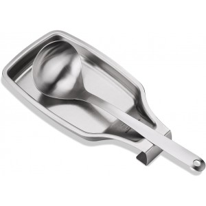 SUS304 Stainless Steel Spoon Rest, Holds...