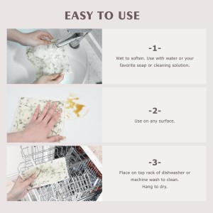 YoulerTex Swedish Dishcloths Dish Towels Set: 6 Packs Cellulose Sponge Cloths Reusable Cleaning Cloths for Kitchen Absorbent Reusable Paper Towels Dish Cloth Non-Scratch No Odor (Flower)