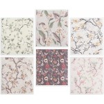 YoulerTex Swedish Dishcloths Dish Towels Set: 6 Packs Cellulose Sponge Cloths Reusable Cleaning Cloths for Kitchen Absorbent Reusable Paper Towels Dish Cloth Non-Scratch No Odor (Flower)