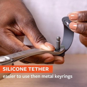 Full Circle Skinny Dip, Stainless Steel Measuring Spoons, 4-Piece Set - 1/4 tsp, 1/2 tsp, 1 tsp, and 1 Tbsp - Perfect for Spice Jars - Dishwasher Safe