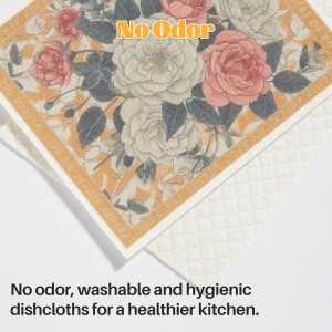 JOYMOOP 6 Pack Dishcloths for Kitchen, Reusable Absorbent Non-Scratch Cleaning Cloths, Washable Quick-Drying Rags for Cookware and Household, 6.7×7.9 Inch