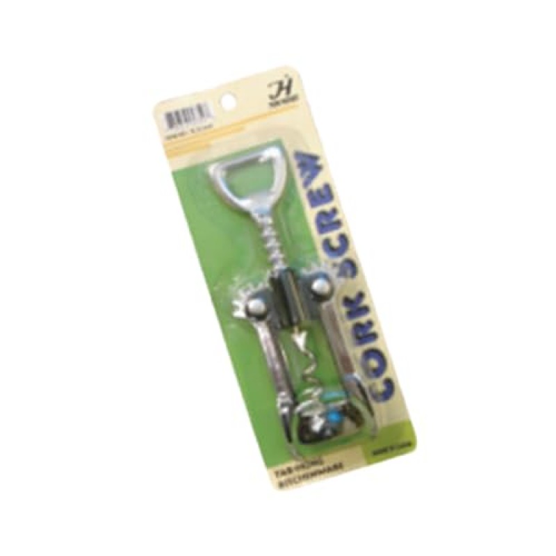 FSE SLBO005 Corkscrew Opener, Wing Type, Stainless Steel