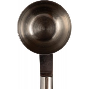 Creative Co-Op 5-Piece Stainless Steel and Mango Wood Bar Tools with Stand, Nickel Finish and Natural