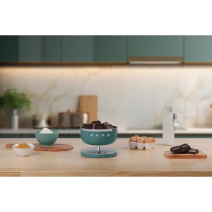 SMEG Contemporary Digital Kitchen Scale with Removable Bowl (Jade)