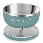 SMEG Contemporary Digital Kitchen Scale with Removable Bowl (Jade)