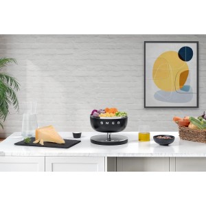 SMEG Contemporary Digital Kitchen Scale with Removable Bowl (Black)