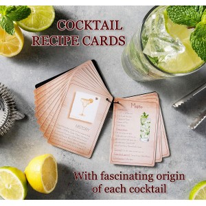 Excellent Grip Mixology Bartender Kit - Drink Mixer Set with All Essential Bar Accessories - Premium Bar Tool Set for The Ultimate Home Bar Experience, Housewarming Gifts New Home (Black)