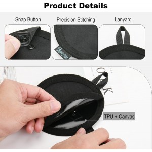 Beautyflier Pizza Wheel Cover, 4-Inch Pizza Cutter Sleeve, Black