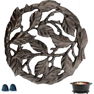 Cast Iron Trivet, 7.28 inch Metal Trivet...