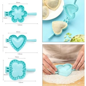 3 Pcs Dumpling Making Tools Dumpling Maker Press Kitchen Cooking Mold for Meat Pies, Dumplings, Pot Stickers Making