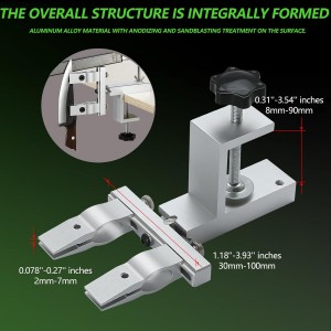 Professional Angle Knife Sharpener with 360°Rotating Dual Clamps,Quick G-Clamp Desktop Fixation,2 set Angle Adjustment Systems,Aluminum Body, Includes 4 Diamond Stones– for Kitchen & Outdoor Blades