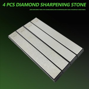 Professional Angle Knife Sharpener with 360°Rotating Dual Clamps,Quick G-Clamp Desktop Fixation,2 set Angle Adjustment Systems,Aluminum Body, Includes 4 Diamond Stones– for Kitchen & Outdoor Blades