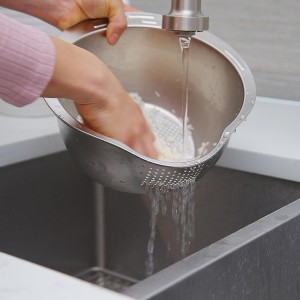 Joyce Chen Stainless Steel Rice Strainer Bowl Rice Washer Colander