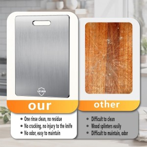 Titanium Cutting Board, 3 PCS Titanium Cutting Boards for Kitchen, Non Toxic, Double-Sided Food Grade Chopping Board for Outdoor Camping(15.6" x 11", 13" x 9.3", 11.8" x 7.8")