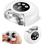 2025 New 3-in-1 Electric Nail Clippers, Baby Nail File, 3-Speeds, Polishing Automatic Nail Trimmer with Nail Chip Storage & LED Light, Rechargeable Safety Cutter for Women, Men, Baby, Seniors