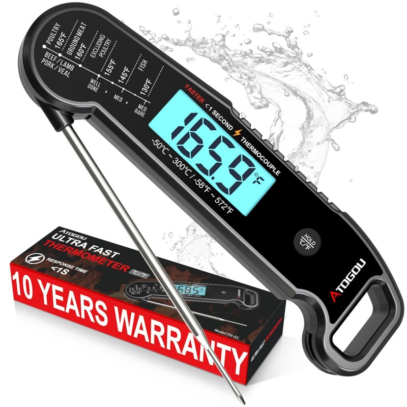 Atogou Meat Thermometer, Professional Food Thermometer,