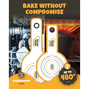 CRUSTLOVE 2 PCS Bread Sling Dutch Oven Silicone, Non-Stick Sourdough Sling & Baking Mat, Reusable & Easy to Clean – Heat Resistant to 480°F – Silicone Sourdough Sling for Artisan Bread Baking Supplies