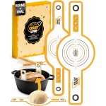 CRUSTLOVE 2 PCS Bread Sling Dutch Oven Silicone, Non-Stick Sourdough Sling & Baking Mat, Reusable & Easy to Clean – Heat Resistant to 480°F – Silicone Sourdough Sling for Artisan Bread Baking Supplies