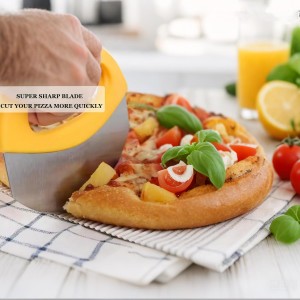 Pizza Cutter – Stainless Steel Pizza Slicer with Blade Cover, Sharp & Ergonomic Kitchen Tool for Slices – Classic Pizza Knife for Pizza Lovers & Home Chefs​​