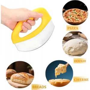 Pizza Cutter – Stainless Steel Pizza Slicer with Blade Cover, Sharp & Ergonomic Kitchen Tool for Slices – Classic Pizza Knife for Pizza Lovers & Home Chefs​​