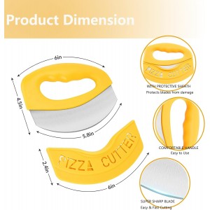 Pizza Cutter – Stainless Steel Pizza Slicer with Blade Cover, Sharp & Ergonomic Kitchen Tool for Slices – Classic Pizza Knife for Pizza Lovers & Home Chefs​​