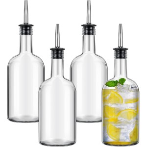 Baderke 4pcs 17oz Glass Long Neck Bottle...