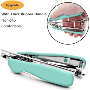 Cookie Scoop Set, 3Pcs Ice Cream Scoop, Cookie Scoops for Baking Set of 3, 18/8 Stainless Steel Cookie Scooper for Baking, Ice Cream Scooper with Trigger Release, Mint Soft Grip Cookie Dough Scoop