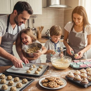 Cookie Scoop Set, 3Pcs Ice Cream Scoop, Cookie Scoops for Baking Set of 3, 18/8 Stainless Steel Cookie Scooper for Baking, Ice Cream Scooper with Trigger Release, Mint Soft Grip Cookie Dough Scoop