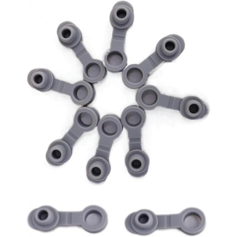 10Pcs Gray Universal Silicone Sealing, Bottle Straw Hole Grommets Stopper Lids Straw Plug, Replacement Tumber 20/30Oz Thermos Cup, Kitchen Utensils, Wine Stoppers and Pourers, Bar and Wine Tools