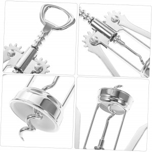 Two-in-one Wine Bottle Opener Set: Metal Wine Corkscrew Bottle Opener Easy to Use for Parties